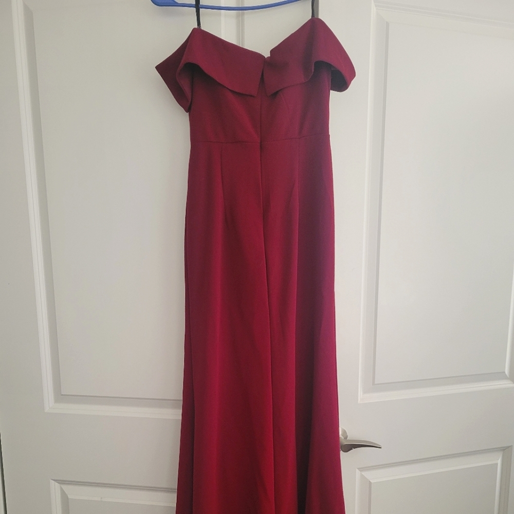 Wine Red Dress - Picture 2 of 3